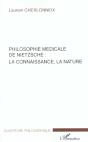 Philosophie Medicale De Nietzsche ; La Connaissance La Nature - Preview