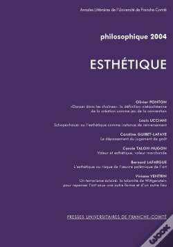 Capa do artigo Philosophique 2004 ; Esthétique
