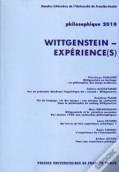 Philosophique, Annee 2010. Wittgenstein - Experience(S)