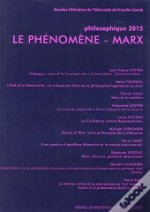 Philosophique : Philosophique, Année 2015 : Le Phénomène - Marx