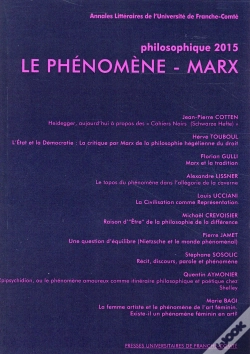 Capa do artigo Philosophique : Philosophique, Année 2015 : Le Phénomène - Marx