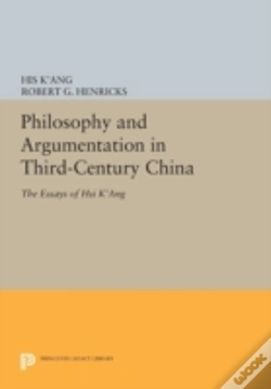 Capa do artigo Philosophy And Argumentation In Third-Century China
