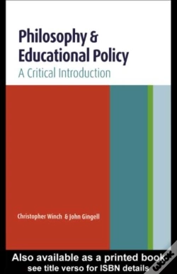 Capa do artigo Philosophy And Educational Policy