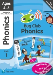 Phonics - Learn At Home Pack 1 (Bug Club), Phonics Sets 1-3 For Ages 4-5 (Six Stories + Parent Guide + Activity Book)
