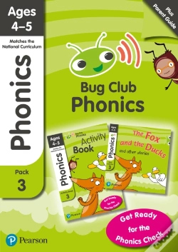 Capa do artigo Phonics - Learn At Home Pack 3 (Bug Club), Phonics Sets 7-9 For Ages 4-5 (Six Stories + Parent Guide + Activity Book)