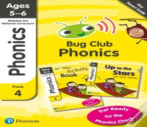Phonics - Learn At Home Pack 4 (Bug Club), Phonics Sets 10-12 For Ages 5-6 (Six Stories + Parent Guide + Activity Book)