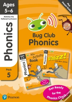 Capa do artigo Phonics - Learn At Home Pack 5 (Bug Club), Phonics Sets 13-26 For Ages 5-6 (Six Stories + Parent Guide + Activity Book)