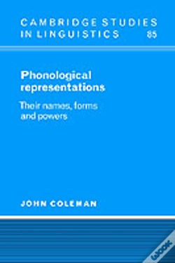 Capa do artigo Phonological Representations