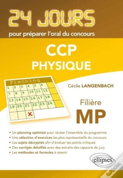 Capa do artigo Physique 24 Jours Pour Preparer L'Oral Du Concours Ccp Filiere Mp
