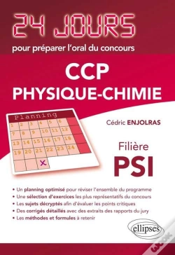 Capa do artigo Physique 24 Jours Pour Preparer L'Oral Du Concours Ccp Filiere Psi