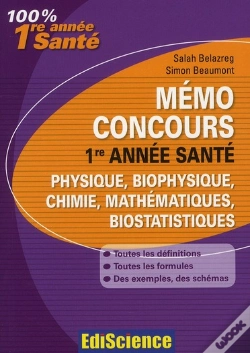 Capa do artigo Physique, Chimie, Mathématiques ; Mémo Concours 1ère Année Santé