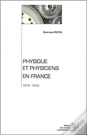 Capa do artigo Physique Et Physiciens En France ; 1918-1940