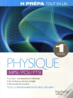 Capa do artigo Physique Tout En Un ; Psi, Pcsi, Ptsi