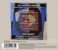 Capa do artigo Piatti Quartet: Boyle/Moeran/Ireland/Vaughan Williams - CD