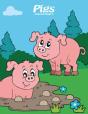 Pigs Coloring Book 3 - Preview