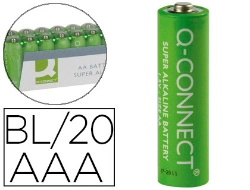 Capa do artigo Pilha q-connect alcalina aaa pack com 20 unidades