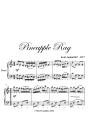 Pineapple Rag Easy Piano Sheet Music - Preview