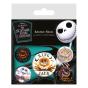 Pins Nightmare Before Christmas Pin-Back Buttons 5-Pack Colourful Shadows - Preview