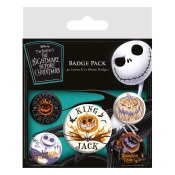Capa do artigo Pins Nightmare Before Christmas Pin-Back Buttons 5-Pack Colorful Shadows