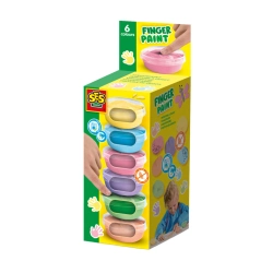 Capa do artigo Pintar Com Dedos 6 Cores Pastel X 45Ml Ses Colorir E Pintar 00397