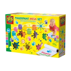 Capa do artigo Pintar Com Dedos Mega Set 6 Cores X 110Ml Ses Colorir E Pintar 00393