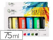 Capa do artigo Pintura Acrilica Liderpapel Caixa com 6 tubos de plastico de 75 ml cores básicas