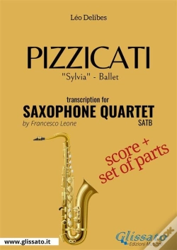 Capa do artigo Pizzicati - Saxophone Quartet Score & Parts