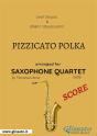 Pizzicato Polka - Saxophone Quartet Score - Preview