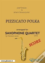 Capa do artigo Pizzicato Polka - Saxophone Quartet Score