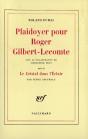 Plaidoyer Pour Roger Gilbert-Lecomte - Preview
