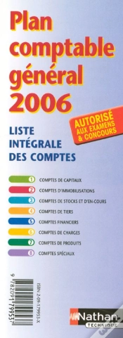 Capa do artigo Plan Comptable Général 2006 ; Liste Intégrale Des Comptes