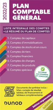 Capa do artigo Plan Comptable General 2022/23 - Edition Augmentee - Liste Integrale Des Comptes
