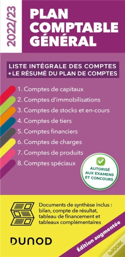 Capa do artigo Plan Comptable General 2022/23 - Edition Augmentee - Liste Integrale Des Comptes