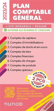 Capa do artigo Plan Comptable Général : Liste Intégrale Des Comptes + Documents De Synthèse (Édition 2023/2024)