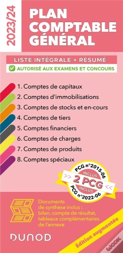 Capa do artigo Plan Comptable Général : Liste Intégrale Des Comptes + Documents De Synthèse (Édition 2023/2024)