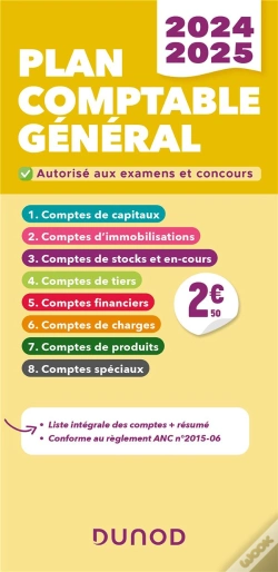 Capa do artigo Plan Comptable Général : Liste Intégrale Des Comptes (Édition 2024/2025)