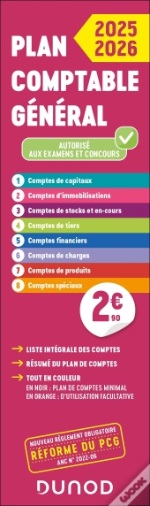 Plan Comptable Général : Liste Intégrale Des Comptes (Édition 2025/2026)