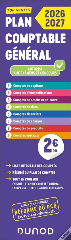 Capa do artigo Plan Comptable Général ; Liste Intégrale Des Comptes (Édition 2026/2027)