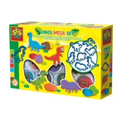 Capa do artigo Plasticina Mega Set Dinossauros Com Formas Ses Dough 00503