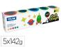 Plasticina milan para modelar soft dough neon caixa de 5 frascos cores sortidas 142 g - Preview