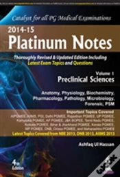 Capa do artigo Platinum Notes : Preclinical Sciences