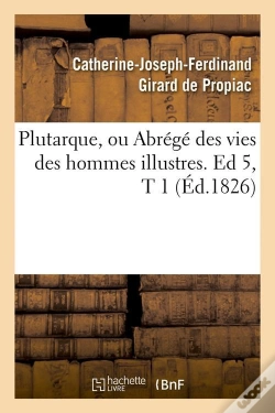 Capa do artigo Plutarque Edition 5 T.1 Edition 1826