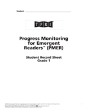 Pmer Student Record Sheets - Preview