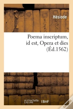Capa do artigo Poema Inscriptum Edition 1562