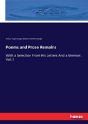 Poems And Prose Remains - Preview