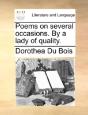Poems On Several Occasions. By A Lady Of - Preview