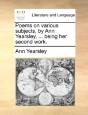 Poems On Various Subjects, By Ann Yearsl - Preview