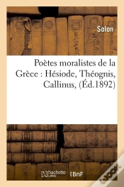 Capa do artigo Poetes Moralistes De La Grece Edition 1892