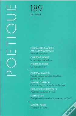Capa do artigo Poetique - Numero 189