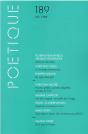 Poetique - Numero 189 - Preview